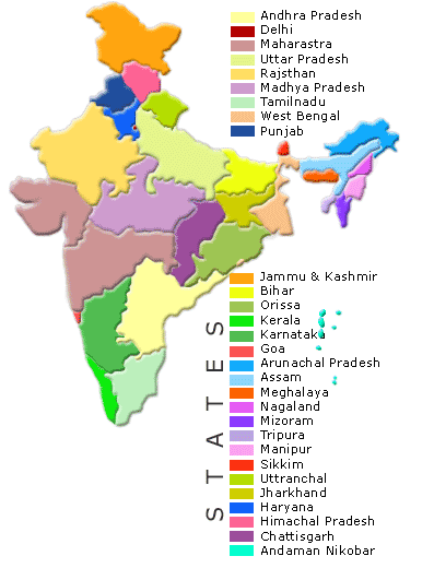 map of India